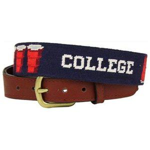 SMATHERS & BRANSON COLLEGE NEEDLEPOINT DARK NAVY